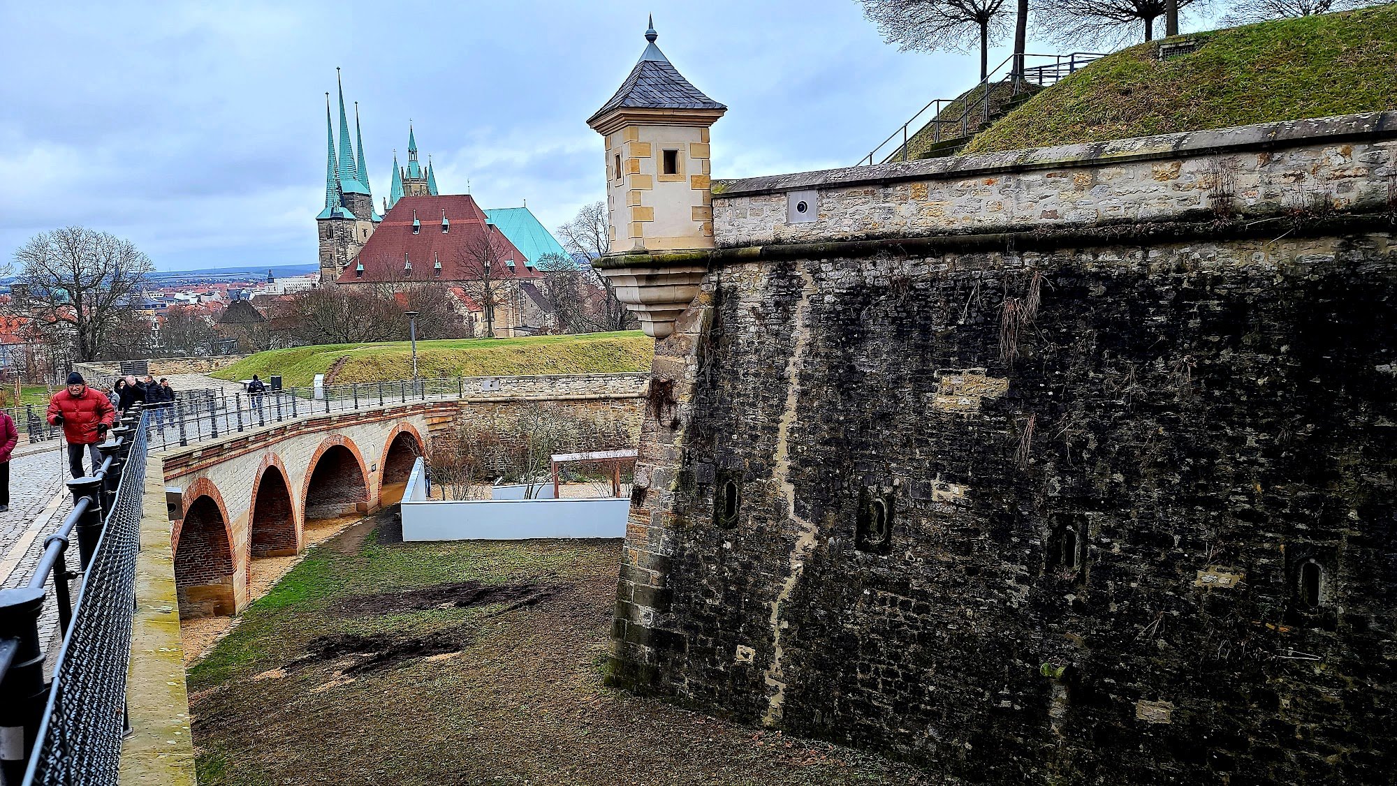 Atemberaubende Aussicht über Erfurt