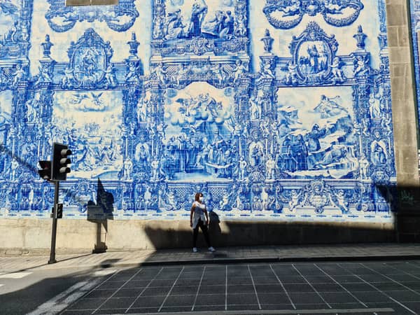 Einzigartige Azulejos Fassade