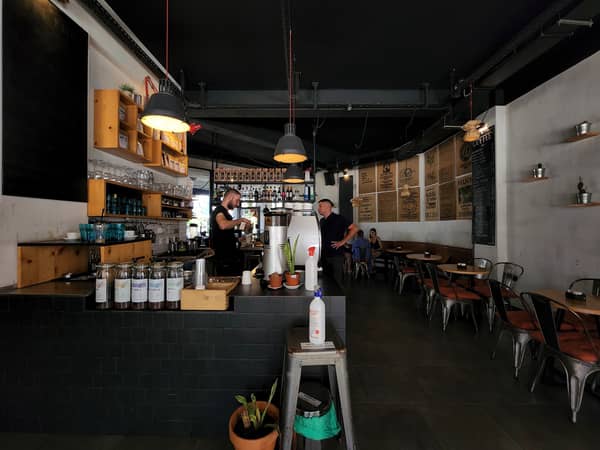 Lokales Café mit Flair