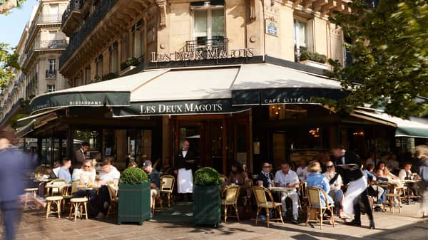 Historic cafe in literary Saint-Germain