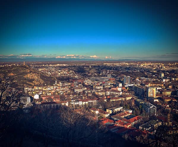 Beste Aussicht auf Plovdivs Sonnenuntergang