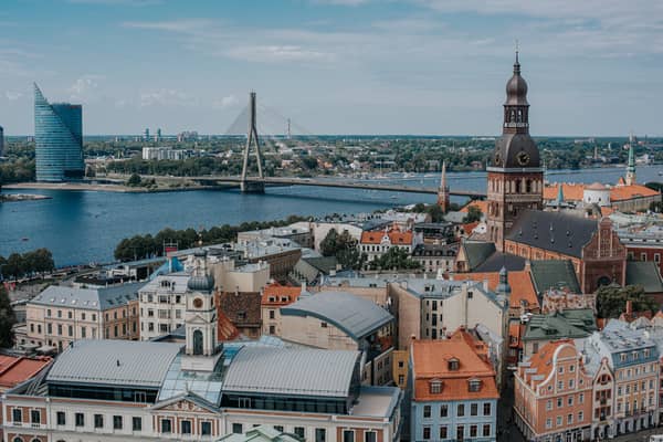 Atemberaubende Aussicht über Riga