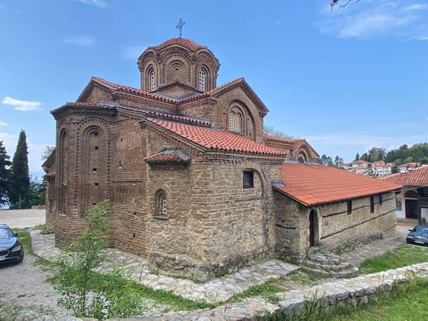 Byzantinische Schönheit mit Wandmalereien